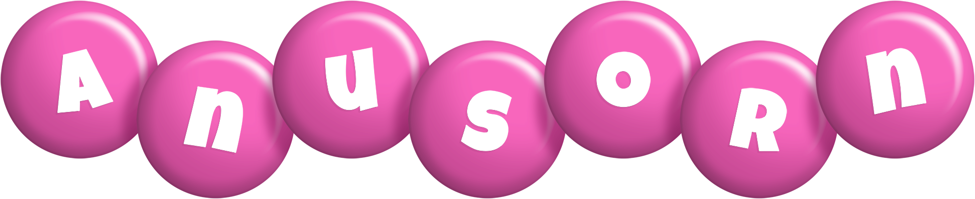 Anusorn candy-pink logo