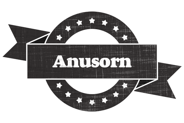 Anusorn grunge logo