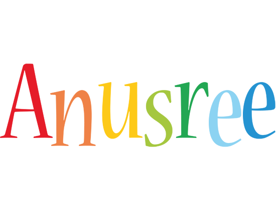 Anusree birthday logo