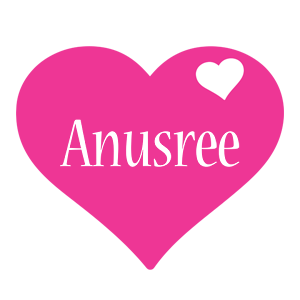 Anusree love-heart logo