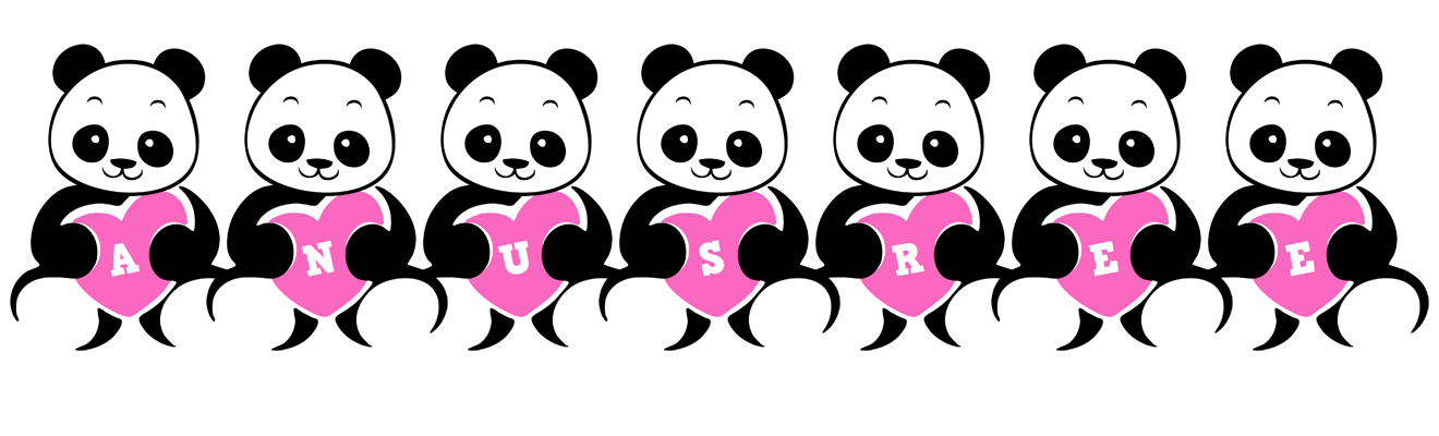 Anusree love-panda logo
