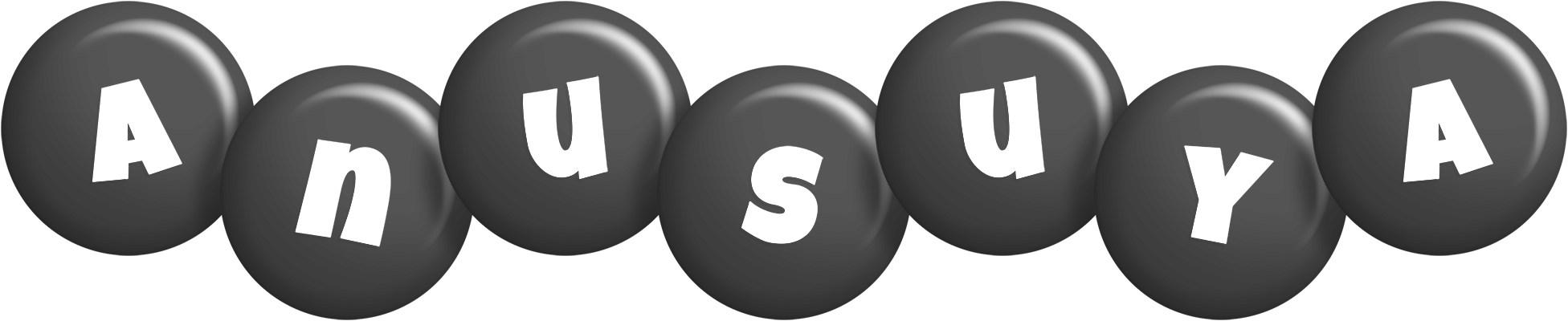 Anusuya candy-black logo