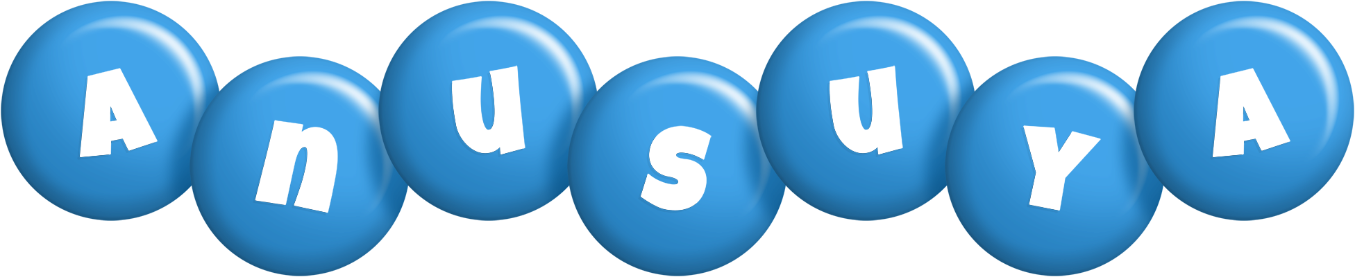 Anusuya candy-blue logo