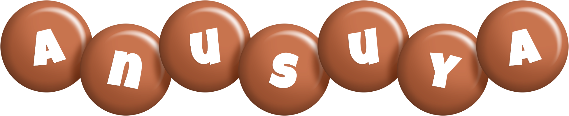 Anusuya candy-brown logo