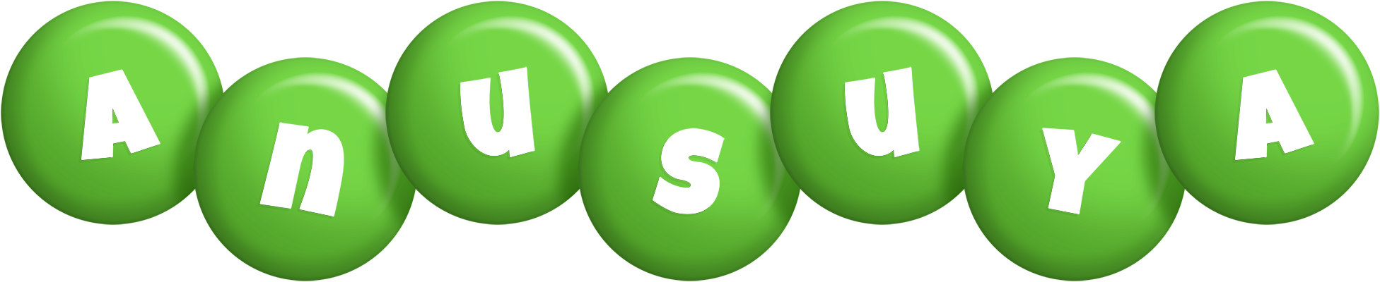 Anusuya candy-green logo