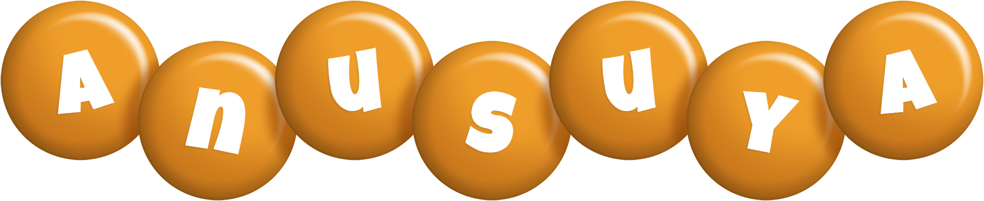 Anusuya candy-orange logo