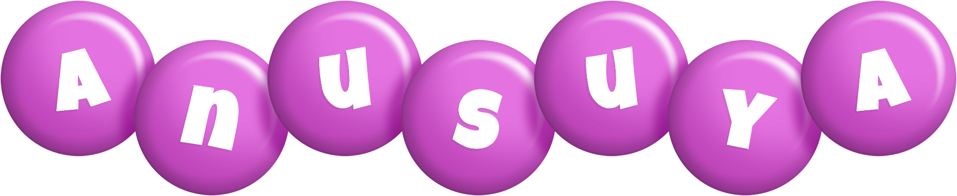 Anusuya candy-purple logo