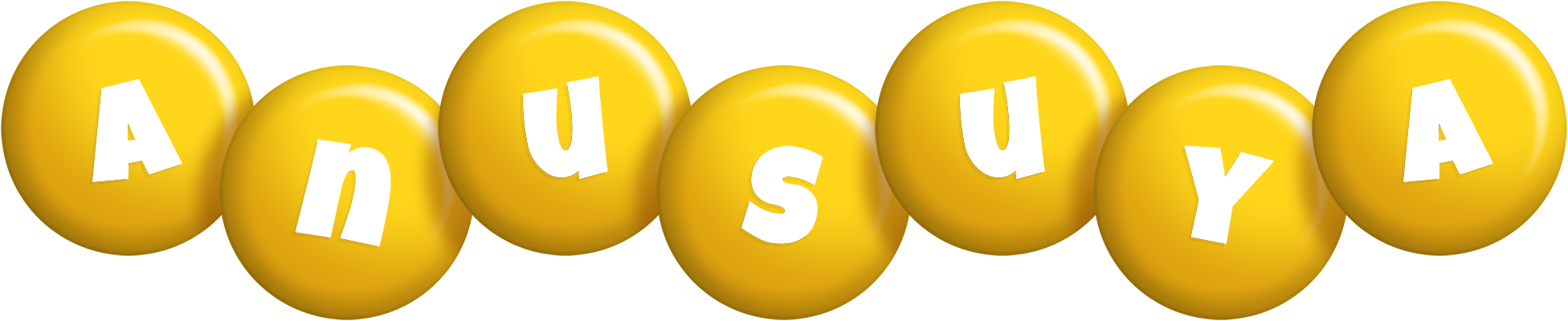 Anusuya candy-yellow logo