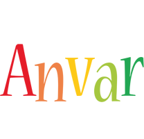 Anvar birthday logo