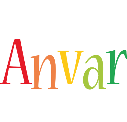 Anvar birthday logo