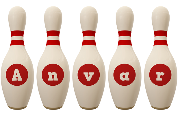 Anvar bowling-pin logo