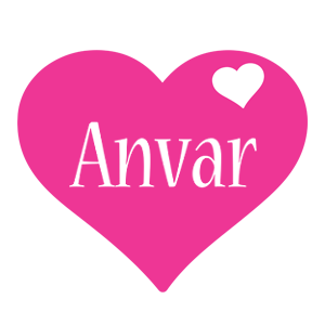 Anvar love-heart logo