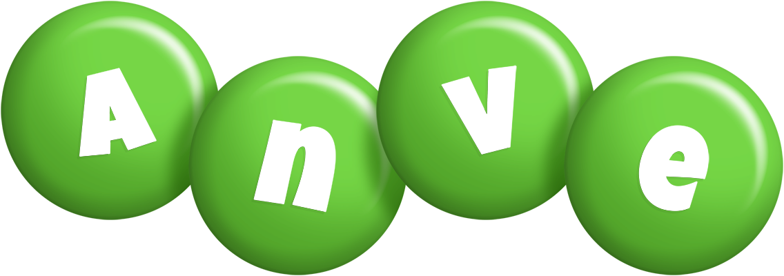 Anve candy-green logo