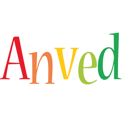 Anved birthday logo