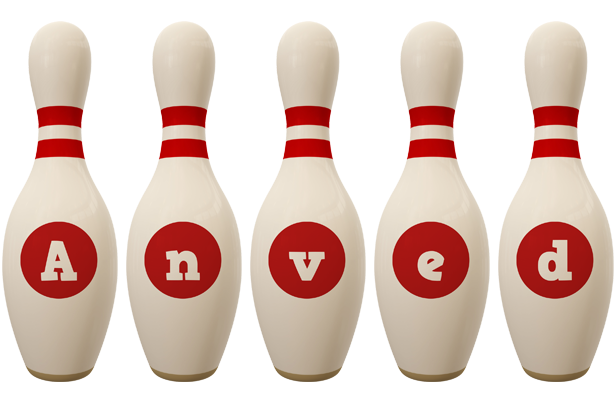 Anved bowling-pin logo
