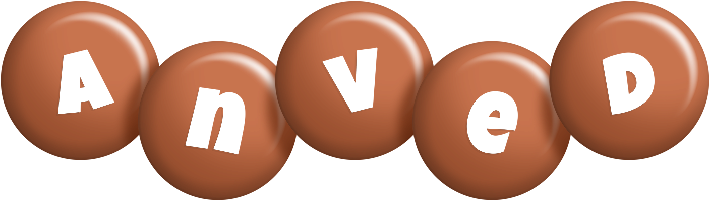 Anved candy-brown logo