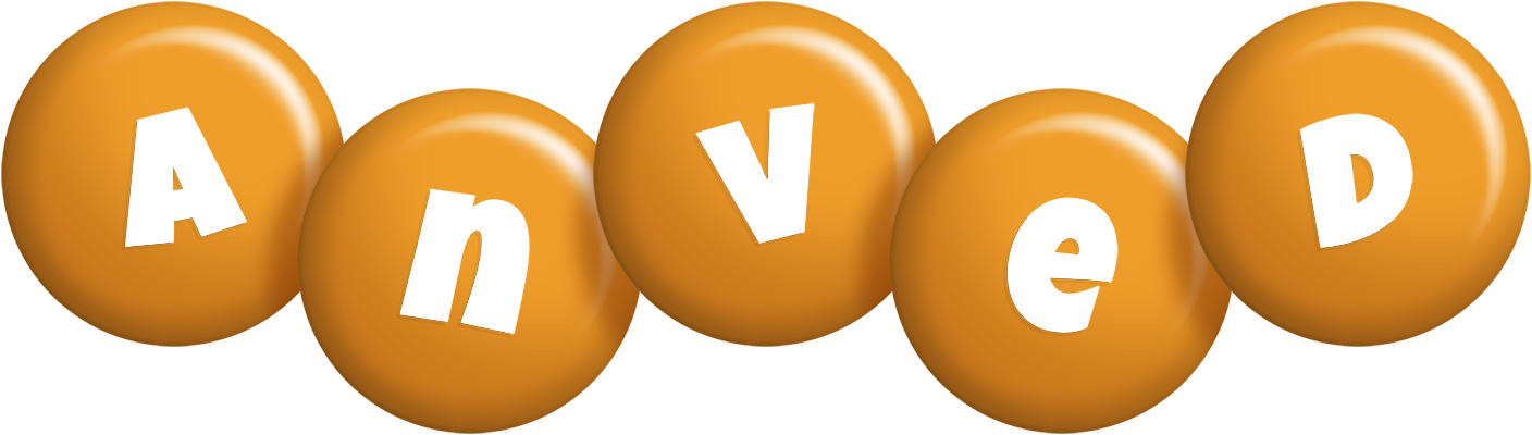 Anved candy-orange logo