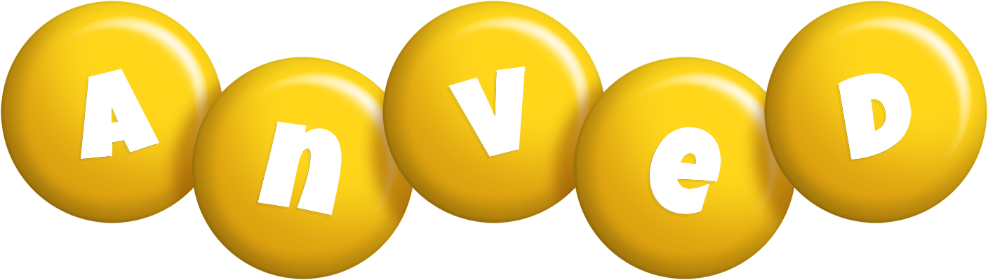 Anved candy-yellow logo