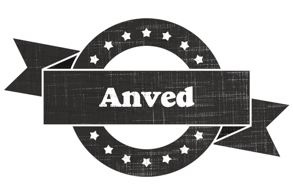 Anved grunge logo