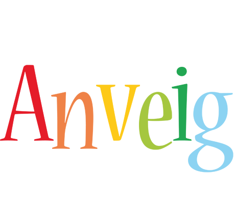 Anveig birthday logo