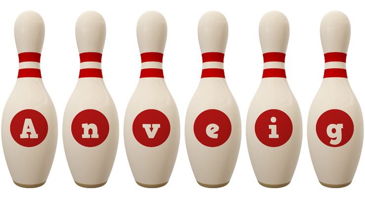 Anveig bowling-pin logo