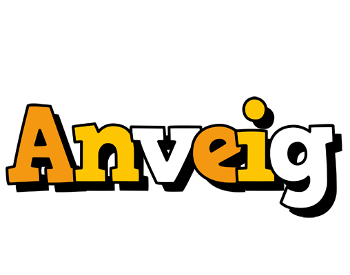 Anveig cartoon logo