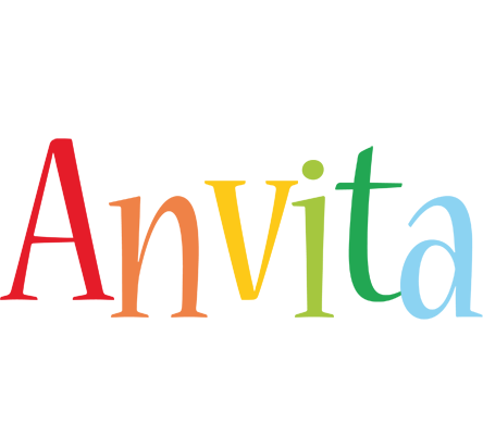 Anvita birthday logo