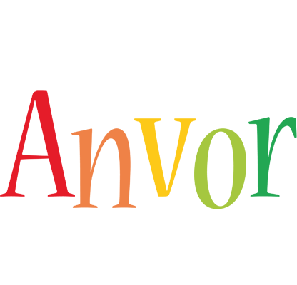 Anvor birthday logo