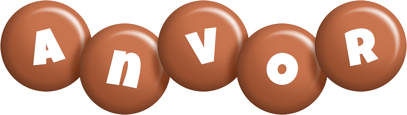 Anvor candy-brown logo