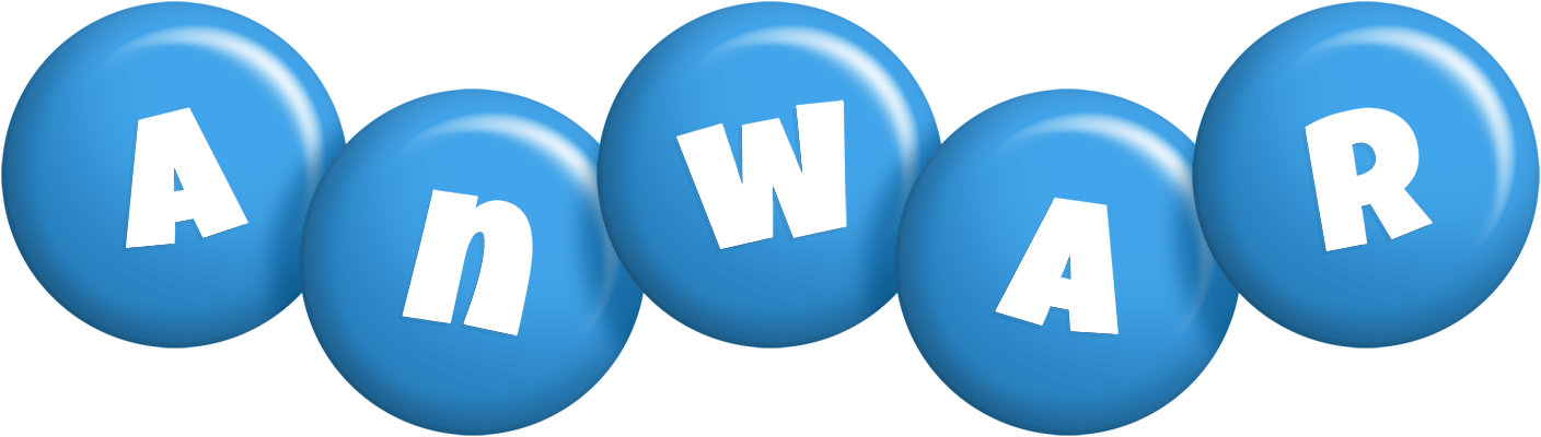 Anwar candy-blue logo
