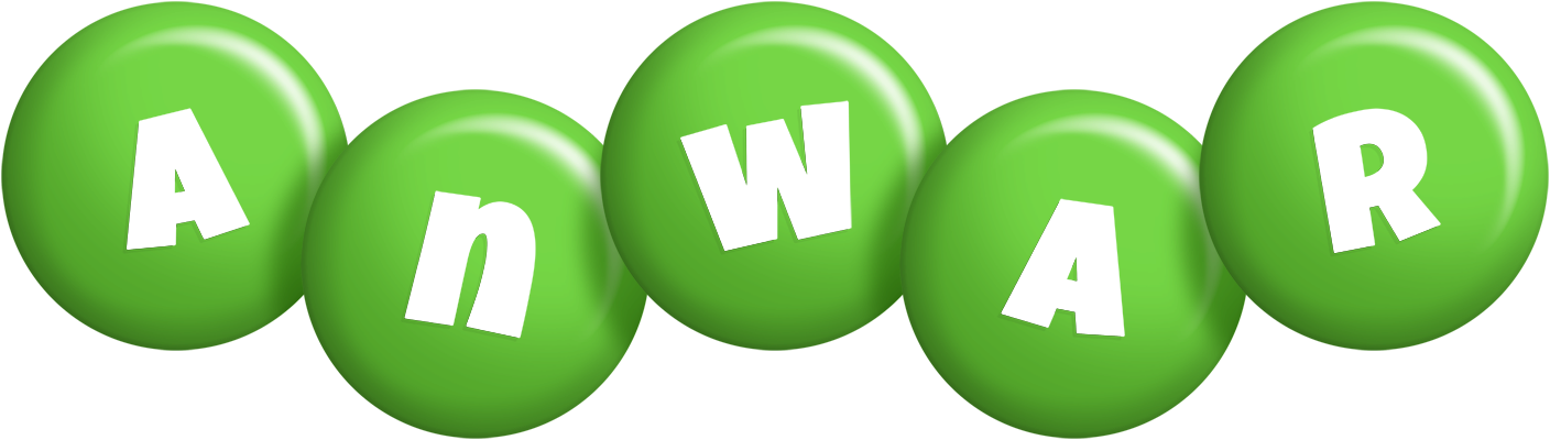 Anwar candy-green logo