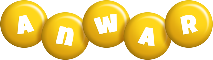 Anwar candy-yellow logo