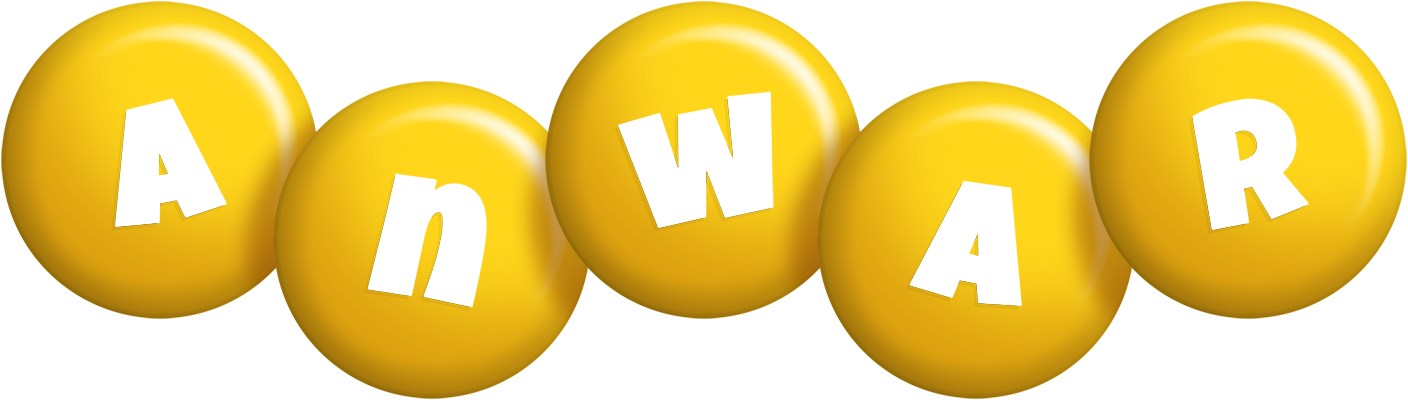 Anwar candy-yellow logo