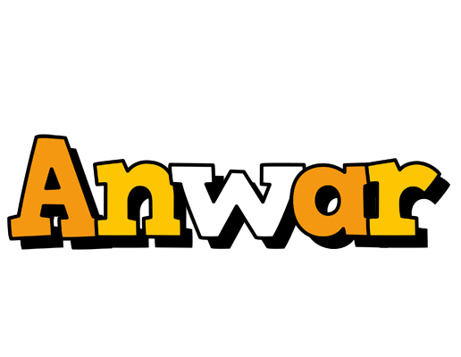 Anwar cartoon logo