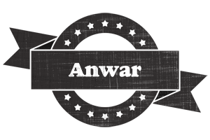 Anwar grunge logo