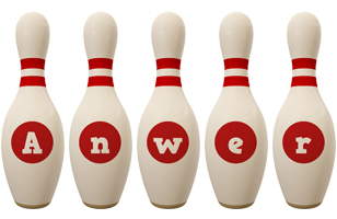 Anwer bowling-pin logo