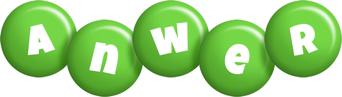 Anwer candy-green logo