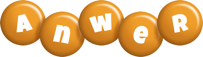 Anwer candy-orange logo