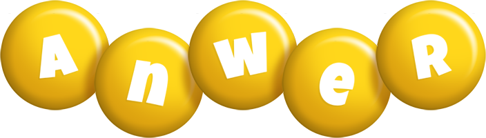 Anwer candy-yellow logo