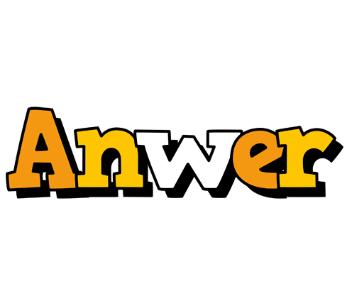 Anwer cartoon logo