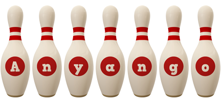 Anyango bowling-pin logo