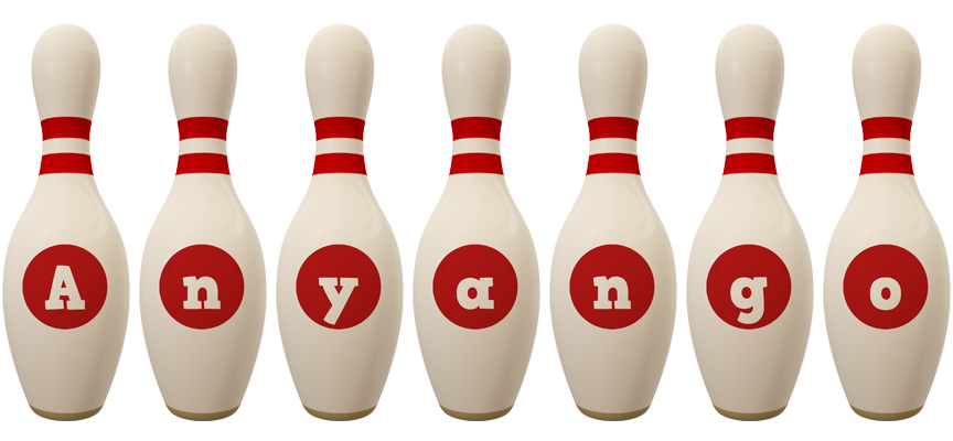 Anyango bowling-pin logo