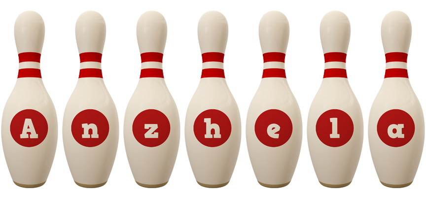 Anzhela bowling-pin logo