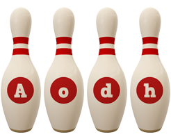 Aodh bowling-pin logo
