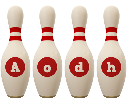 Aodh bowling-pin logo