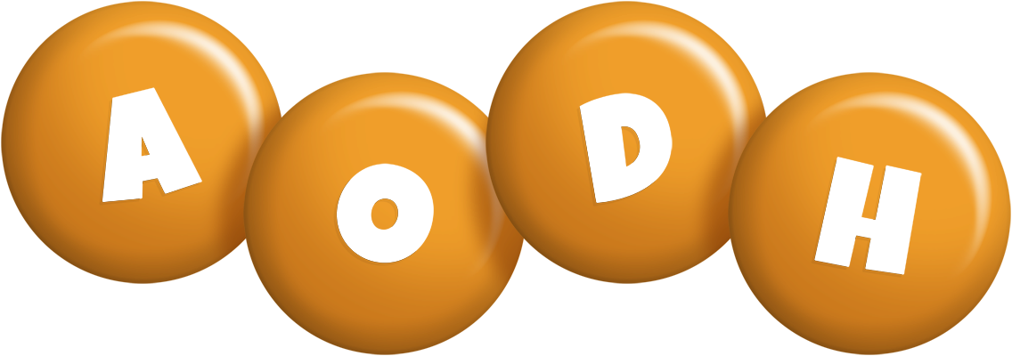 Aodh candy-orange logo