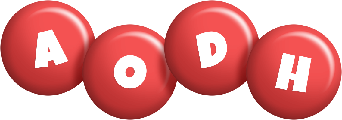 Aodh candy-red logo