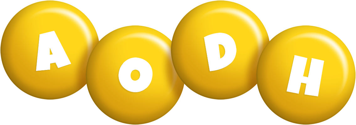 Aodh candy-yellow logo