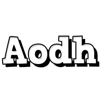 Aodh snowing logo