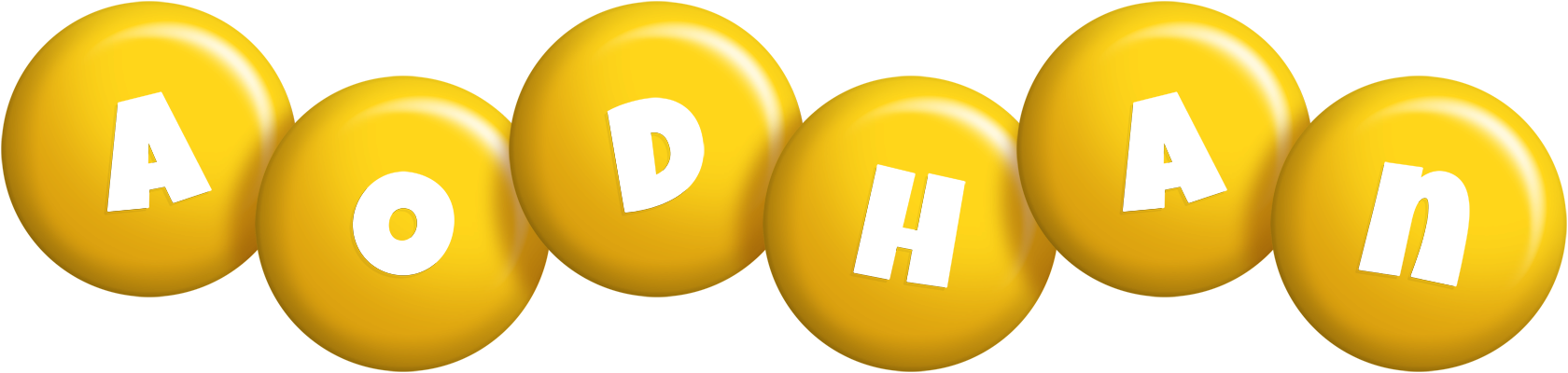 Aodhan candy-yellow logo